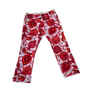 Kate Spade Marti Pants Palm Springs Coral Multi $275 - Sz 2